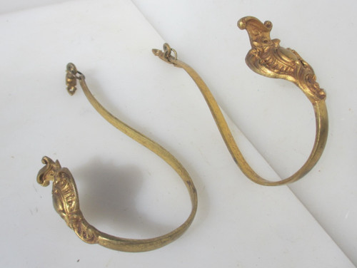 Antique brass curtain tie - brass,