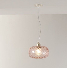 Blush Pink Textured Glass