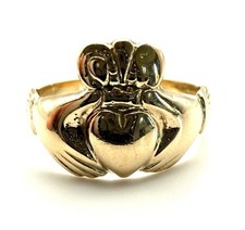 9ct Gold Claddagh Ring 9K