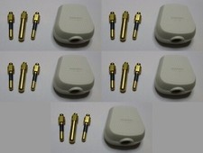 2 Amp Round Pin Plug and/or 2A Round Pin Socket - White