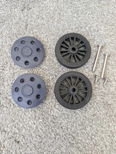 1 Set (2 Piece) Luggage Replacement Wheels 2.36in Rubber Replacement