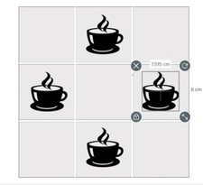 Coffee Vinyl Wall Tile Decals