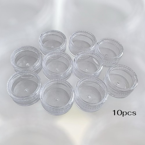 10pcs clear cosmetic storage - clear,
