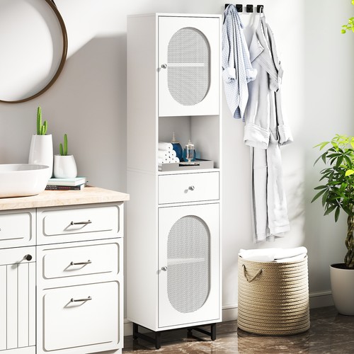 170cm high white floor - white, cabinet