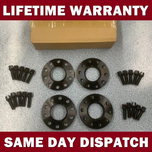 Black wheel spacers 12mm - black,