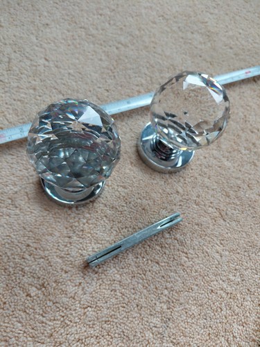 Crystal door knobs large and - crystal,