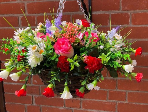 Artificial flower hanging
