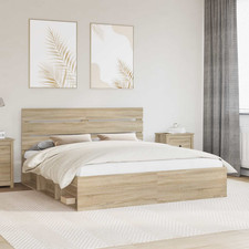 Bed frame Sonoma oak 200x200