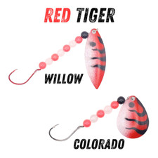 Red Tiger Worm Harness Spinner