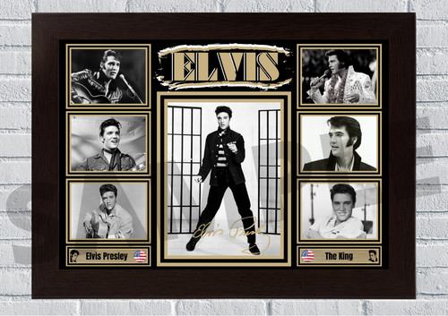 Elvis presley signed print - elvis,