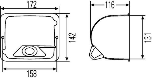 Hella housing headlight right - hella,