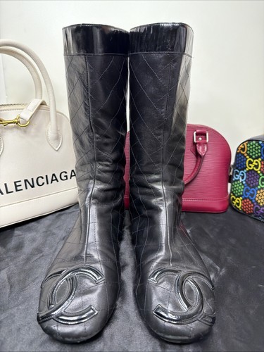 Chanel boots flats cc - chanel,