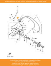 YAMAHA Holder, Oil Pipe, 4L0-13174-00 OEM RD350LC RD250LC RZ350