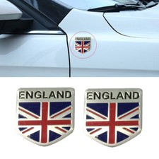 2x 3D Metal ENGLAND Shield