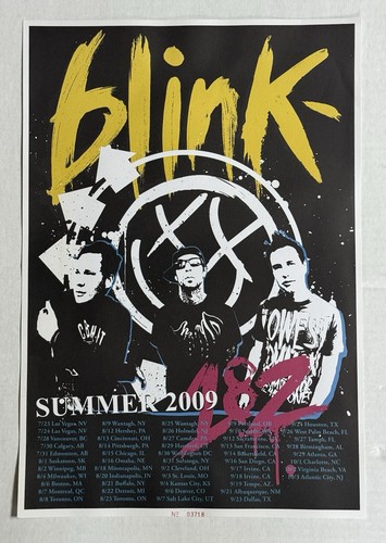 Blink 182 2009 13x19 tour - 2009,
