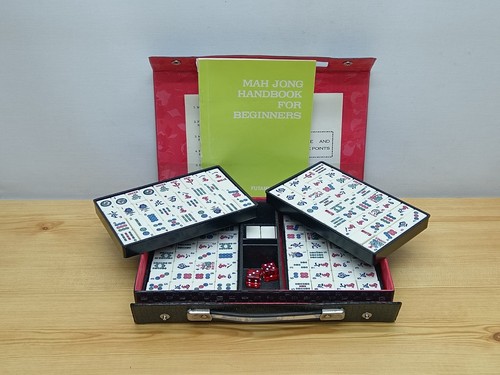 Vintage bamboo mahjong tiles - vintage,