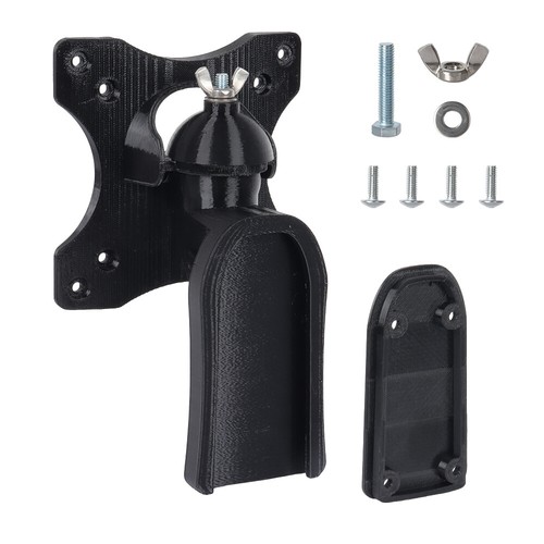 Pivoting black bracket - pivoting, +