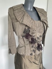 Linea Raffaelli Mother of the Bride size 14 bronze / khaki - 3 piece outfit