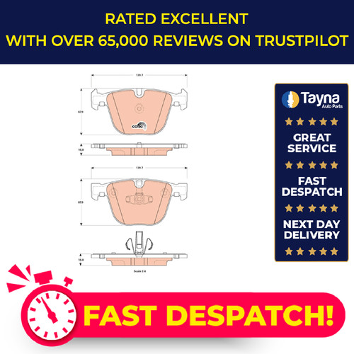 Brake pads set rear gdb1857 - set,