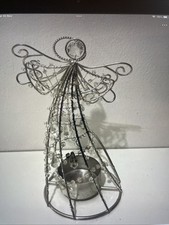 Silver Metal & Crystal Angel