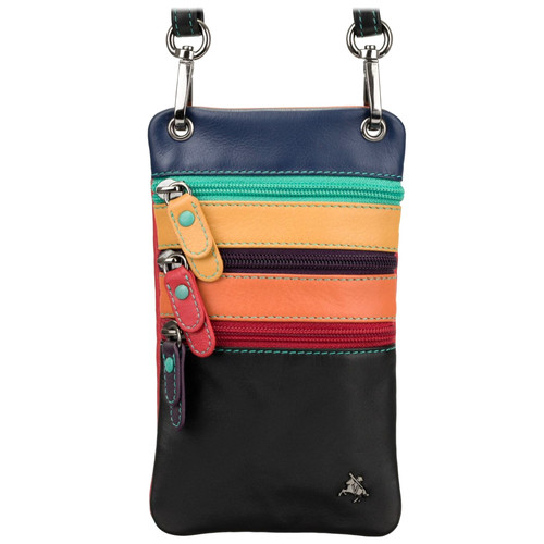 Leather bag travel pouch - leather, cross