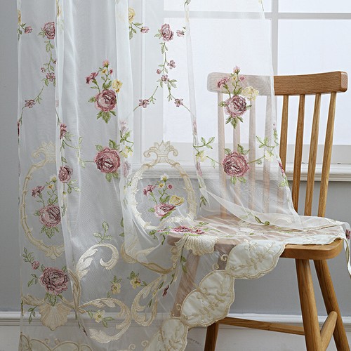 Vintage embroidered sheer - vintage,