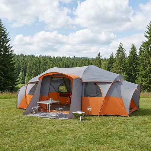 Walplus family tent - tent, grey