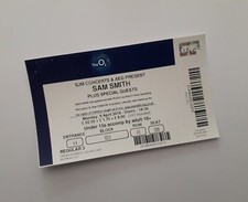 Sam Smith Tickets - Unused