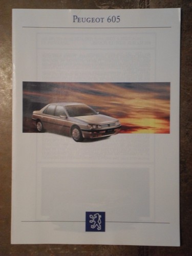 Peugeot 605 range orig - peugeot,