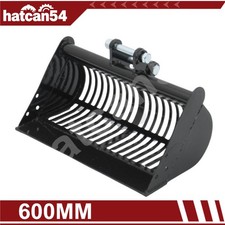 600MM Mini Excavator Riddle Bucket with 25mm Pins Soil Sieving Bucket