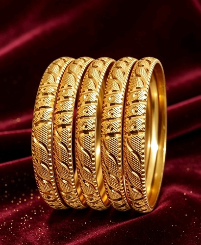 22k gold plated - indian, bangles