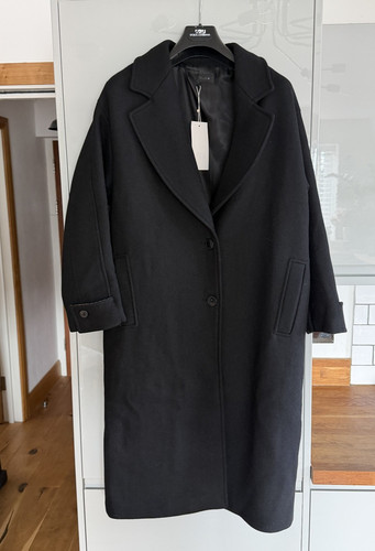 Zara oversized coat with wool - coat,