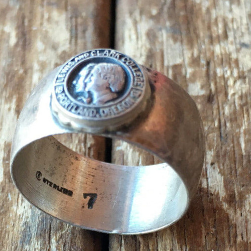 Antique sterling class ring - antique,