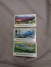 Set 3 1967 Chrysler Postcards