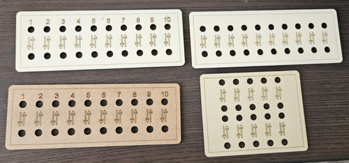 Laser cut push - cut, switch