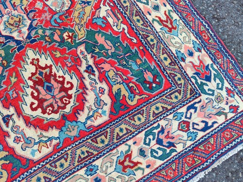 Antique rug 5x7 - ,, colorful