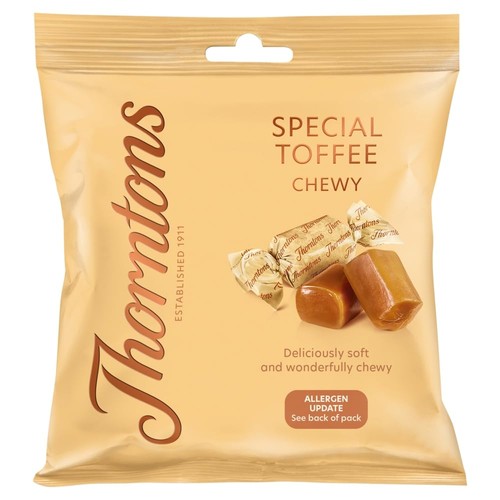 Thorntons toffee bag 85g - bag,