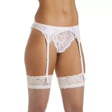 Women Sexy Suspender Belt & Stocking Set or Separates 4 Strap - Lace Narrow