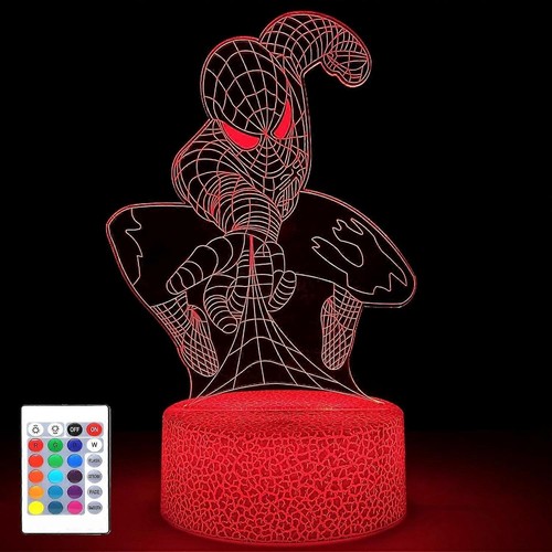 Spiderman d night light - 3d, l.e.d