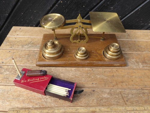 Antique post office scales - antique,
