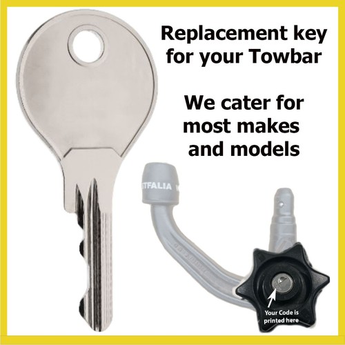 Towbar key witter westfalia - towbar,
