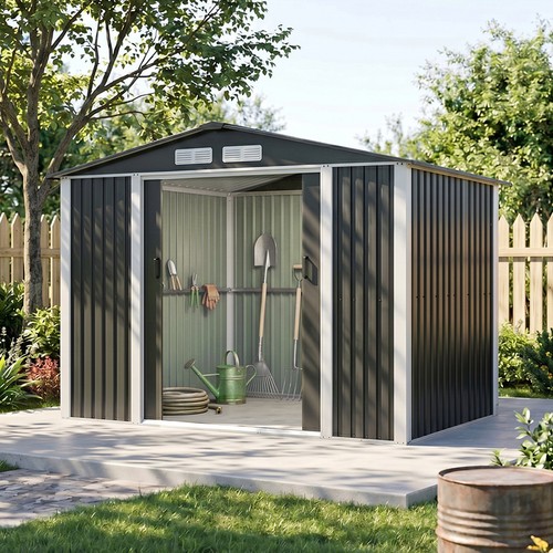 Metal garden shed - garden,