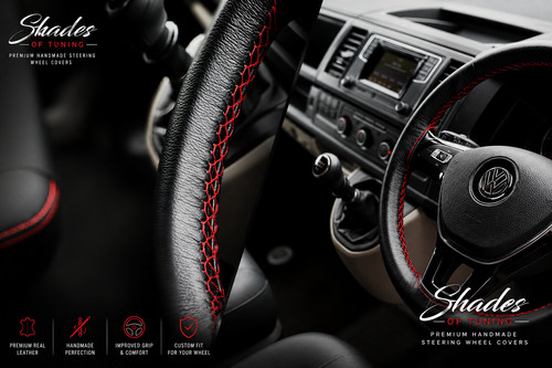 Leather steering wheel - steering, cover