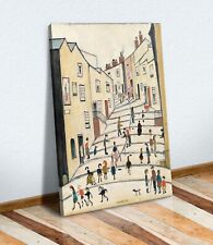 Crowther Street People CANVAS WALL ART PRINT ARTWORK PAINTING LS Lowry Style
