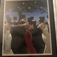 Beautiful FRAMED Jack Vettriano WALTZERS 18”x 22”