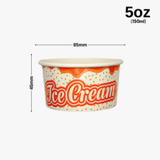Printed Paper Ice Cream Cups |