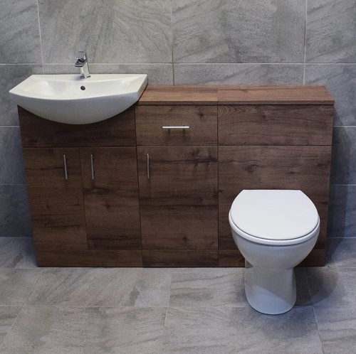 1350mm walnut vanity set - vanity,