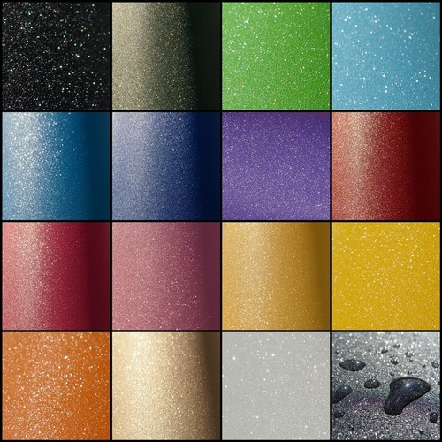 Frosted glitter vinyl wrap - frosted,