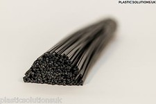 PP Plastic welding rods (5mm) black, pack of 20 rods /triangular shape/