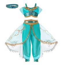 Girls Jasmine Costume 3pc